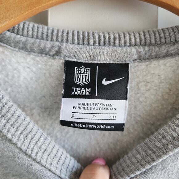 NIKE x NFL Team Apparel New Orleans Saints Gray Black Sweatshirt – Women's Small - Picture 4 of 8